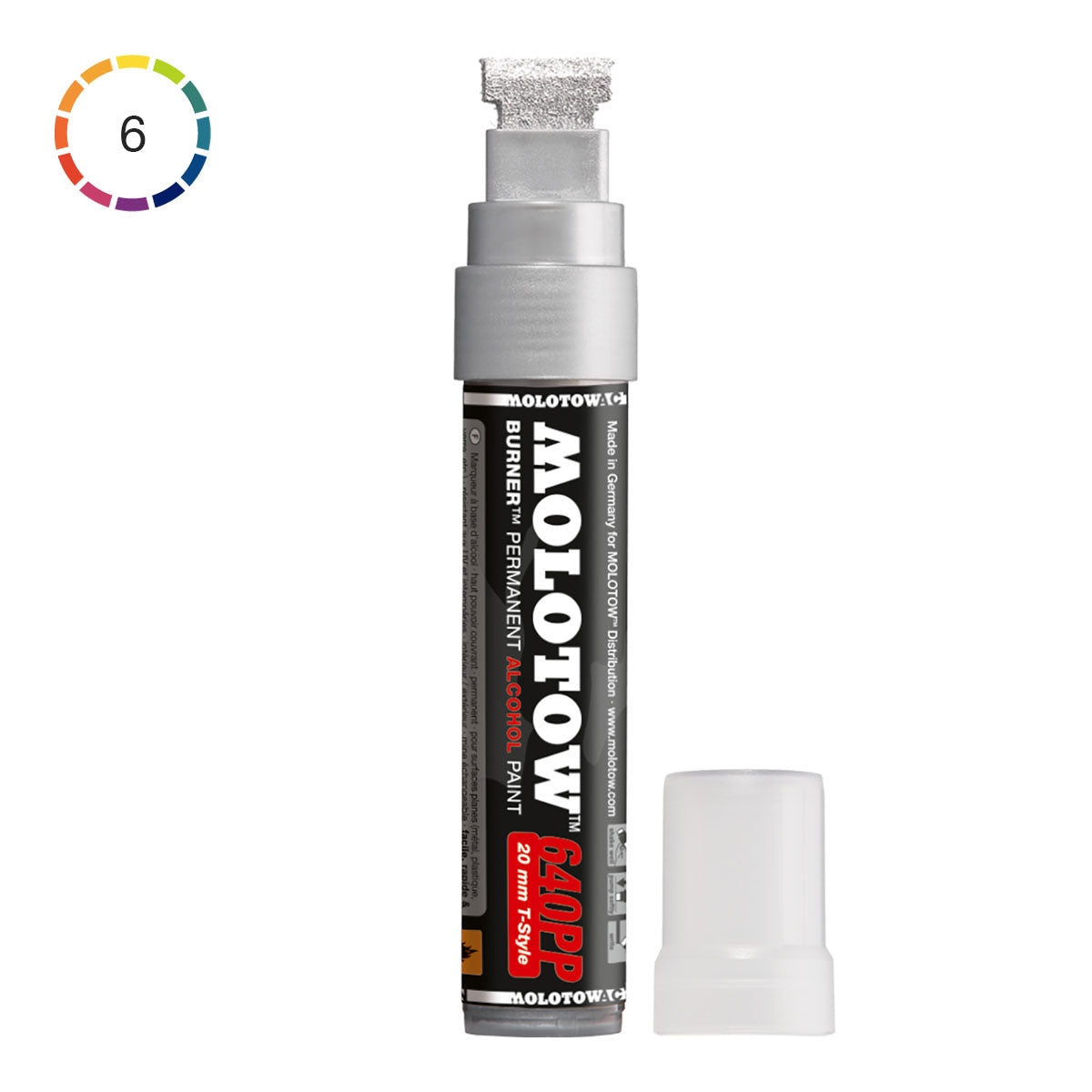 Molotow 640PP Burner Silver / Chrome Paint-Marker - Marqueur De