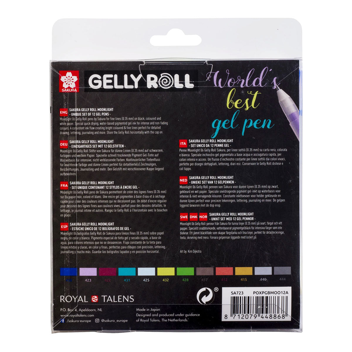 Sakura Gelly Roll 0.3 mm 12 set Moonlight Colors - image 3