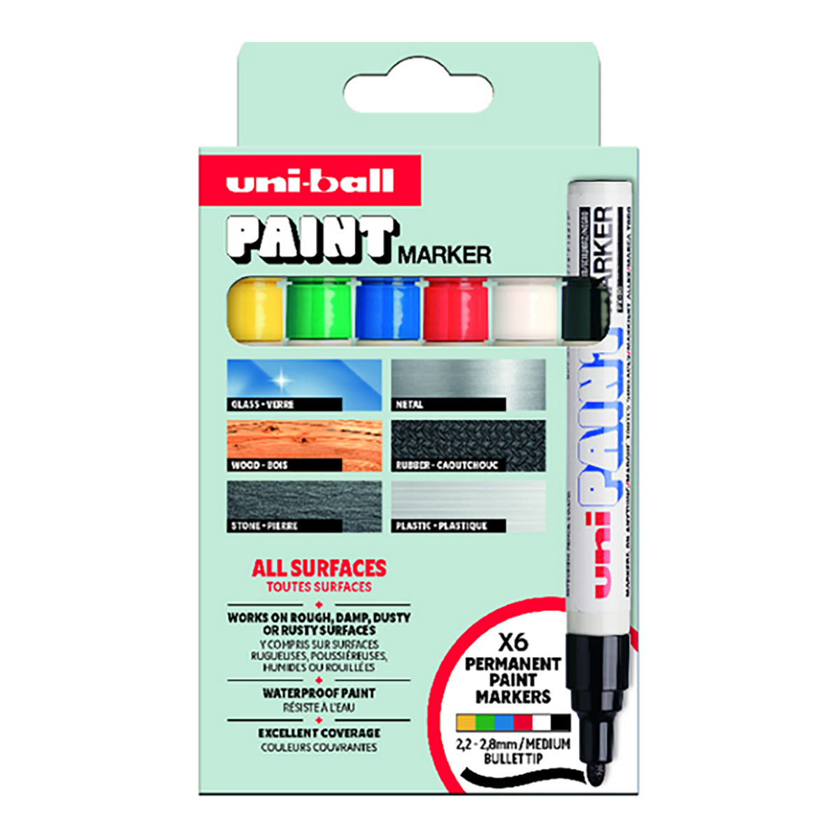 Uni Paint Markers PX-20 6 set - image 1