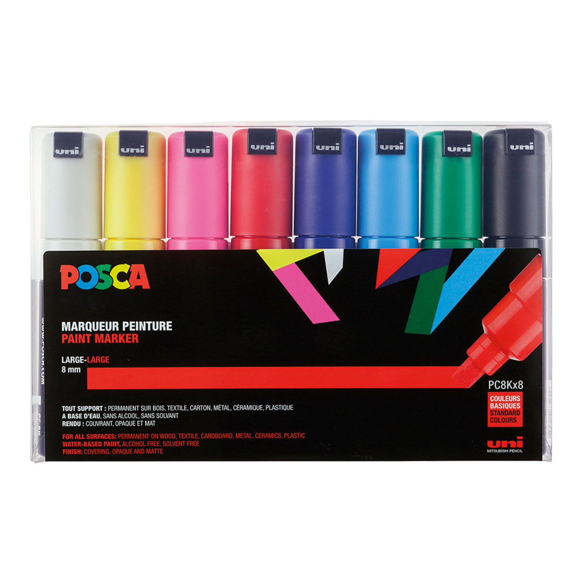 Uni Posca Markers PC-8K, 8 set - image 1