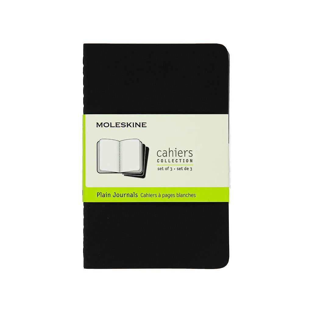 Moleskine Cahier Pocket Journal Plain Set of 3