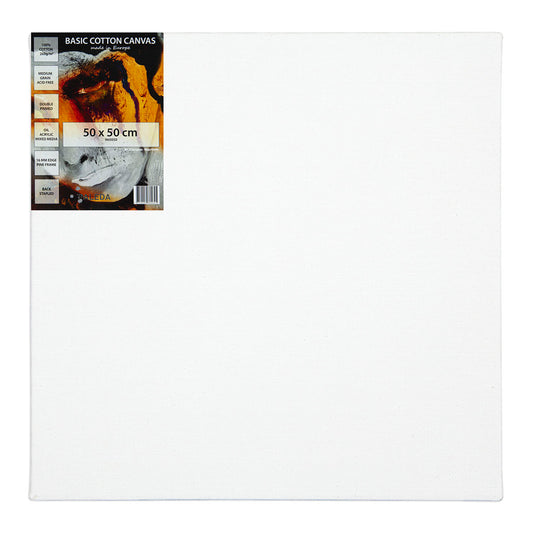 Basic Stretched Canvas 260 g Cotton 50 x 50 cm