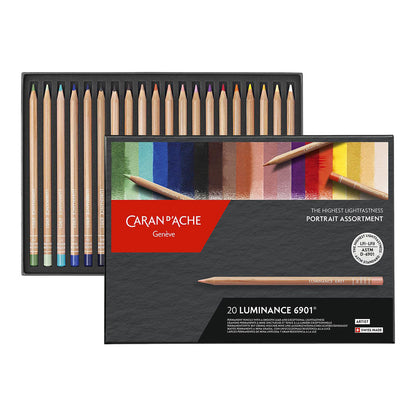 Caran d’Ache Luminance 6901 Coloured Pencils 20 Set Portrait