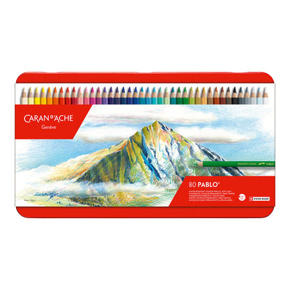 Caran d'Ache Pablo Coloured Pencils 80 Set