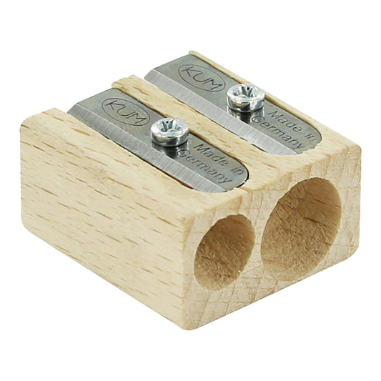 KUM Wood 2-Hole Pencil Sharpener