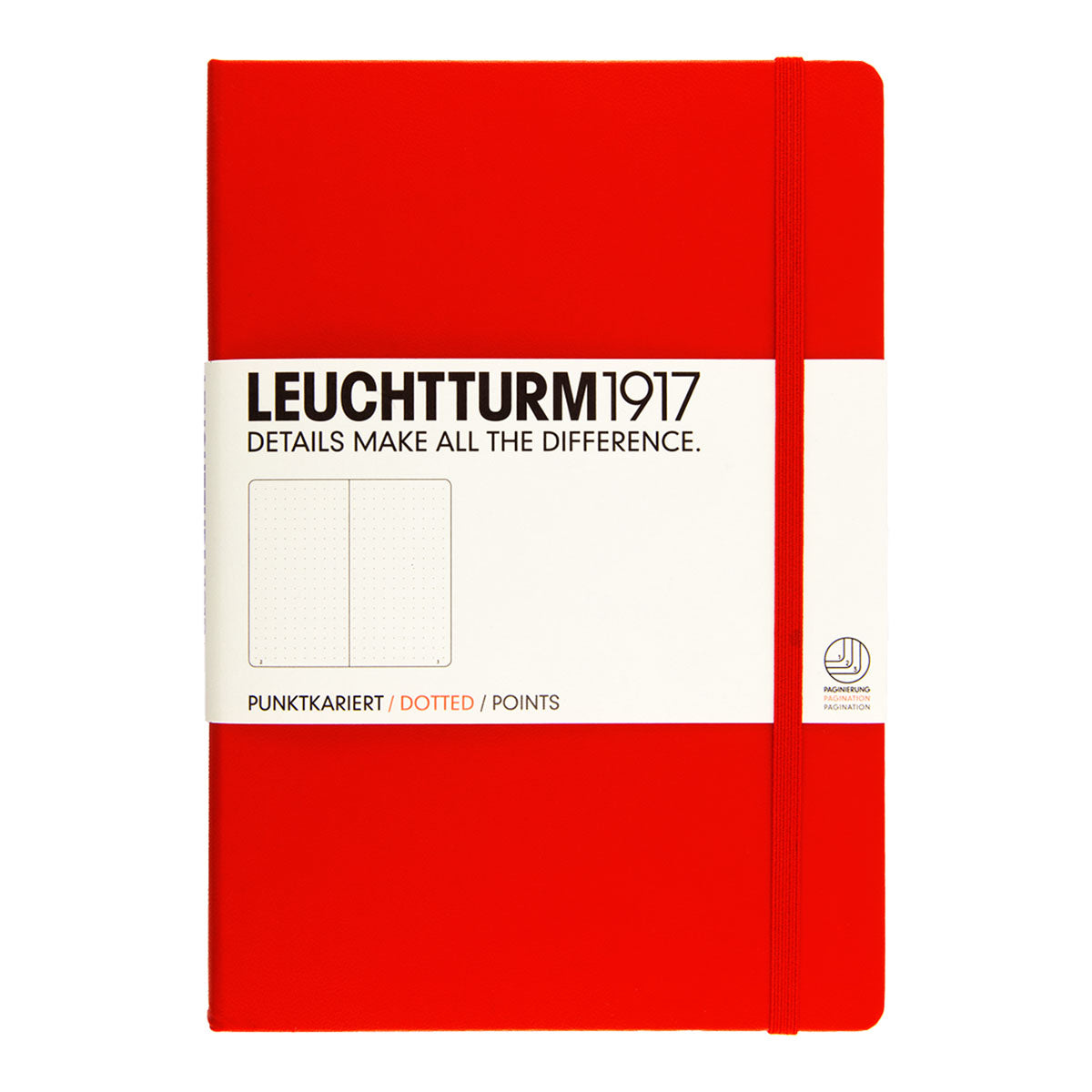 Leuchtturm1917 Notebook A5 Hard Cover, Dotted