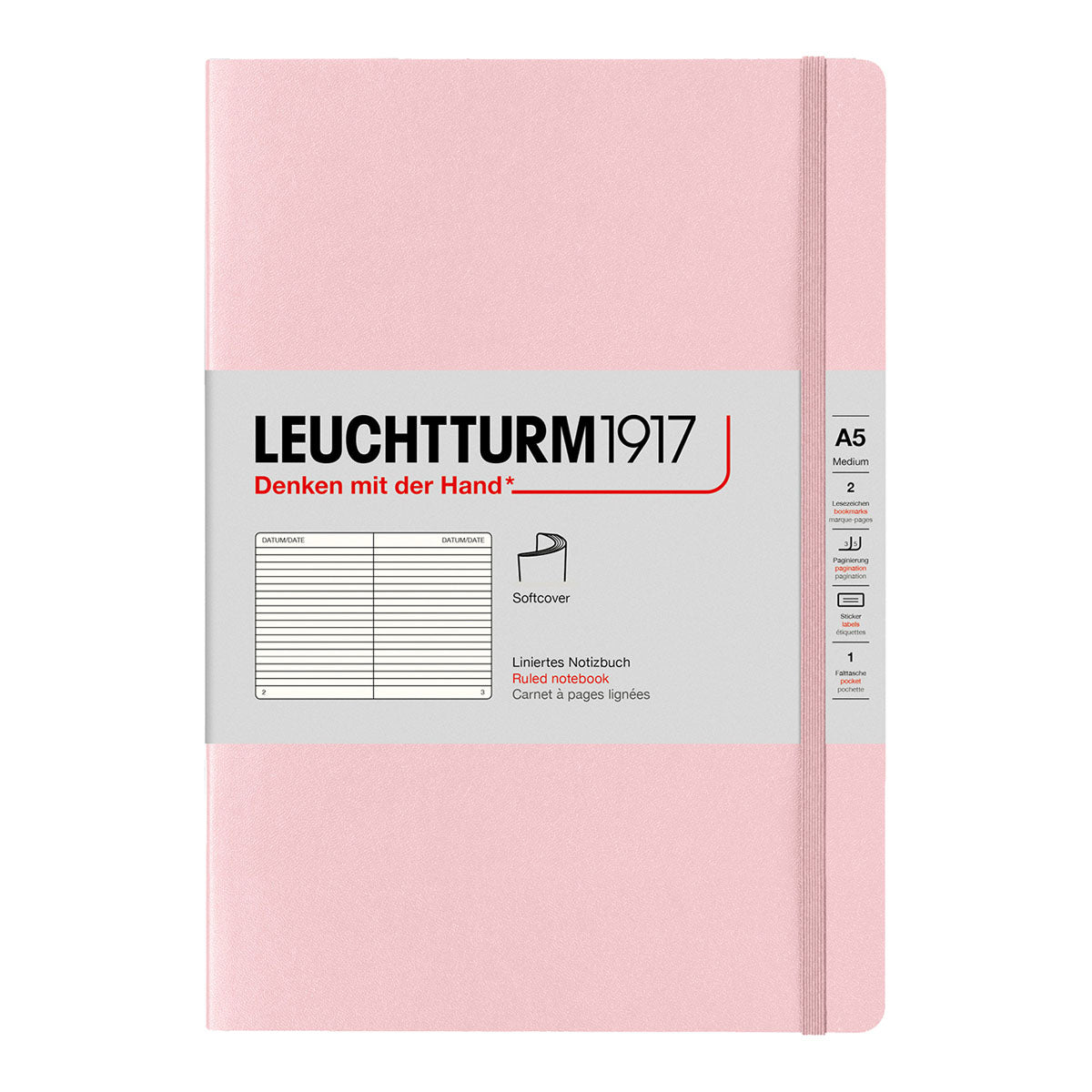 Leuchtturm1917 Notebook A5 Soft Cover, Ruled