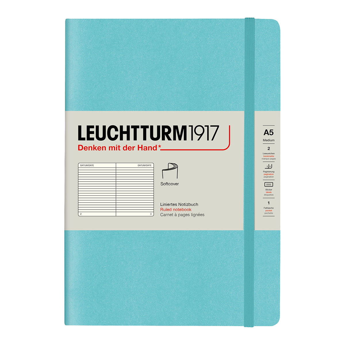 Leuchtturm1917 Notebook A5 Soft Cover, Ruled