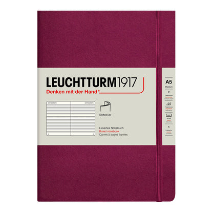 Leuchtturm1917 Notebook A5 Soft Cover, Ruled