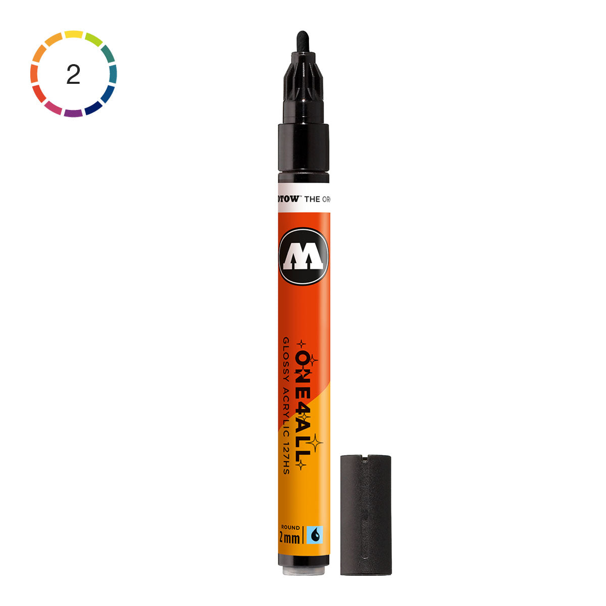 Molotow ONE4ALL 127HS Marker, 2 mm Glossy