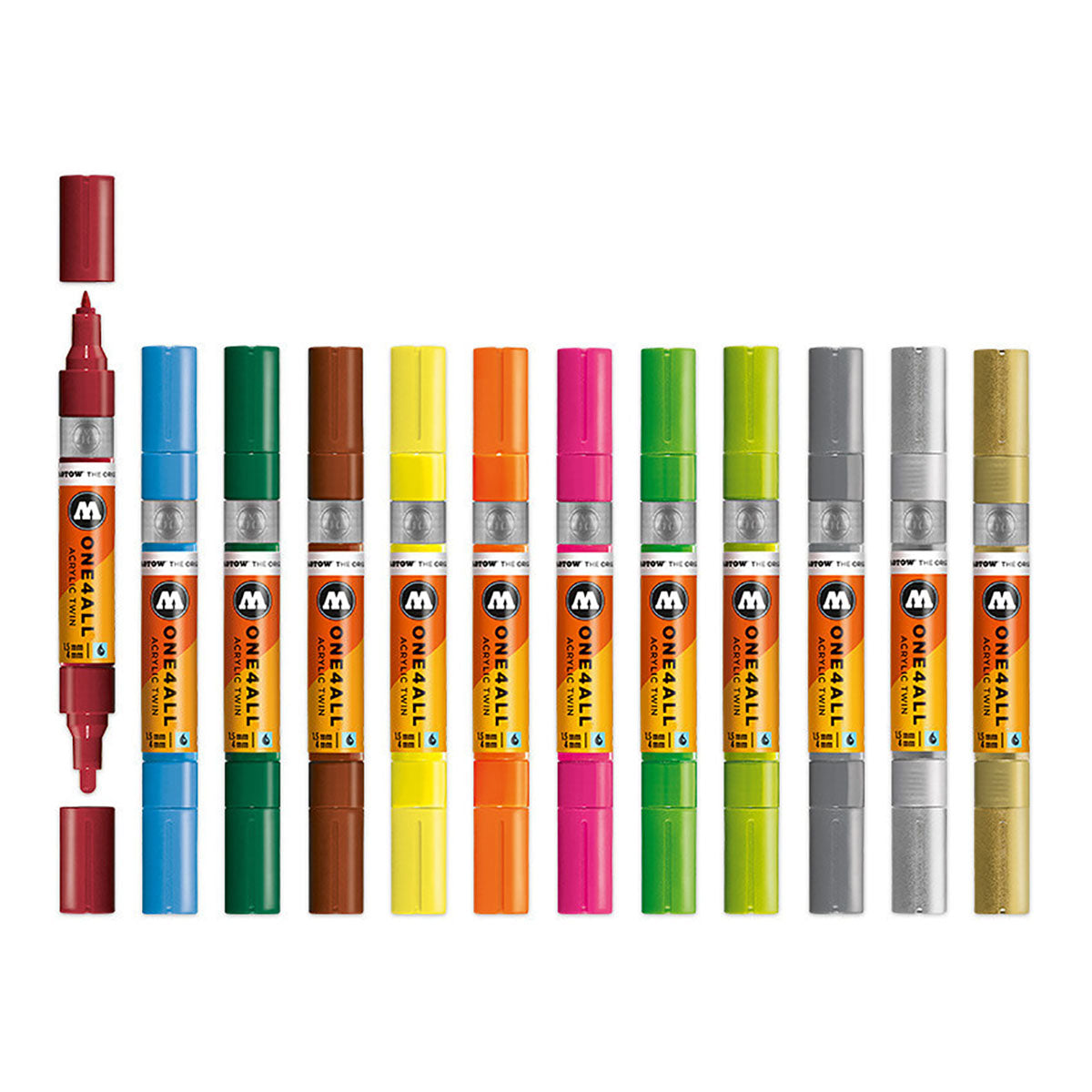 Molotow ONE4ALL Twin Marker, 12 set Main-Kit 2