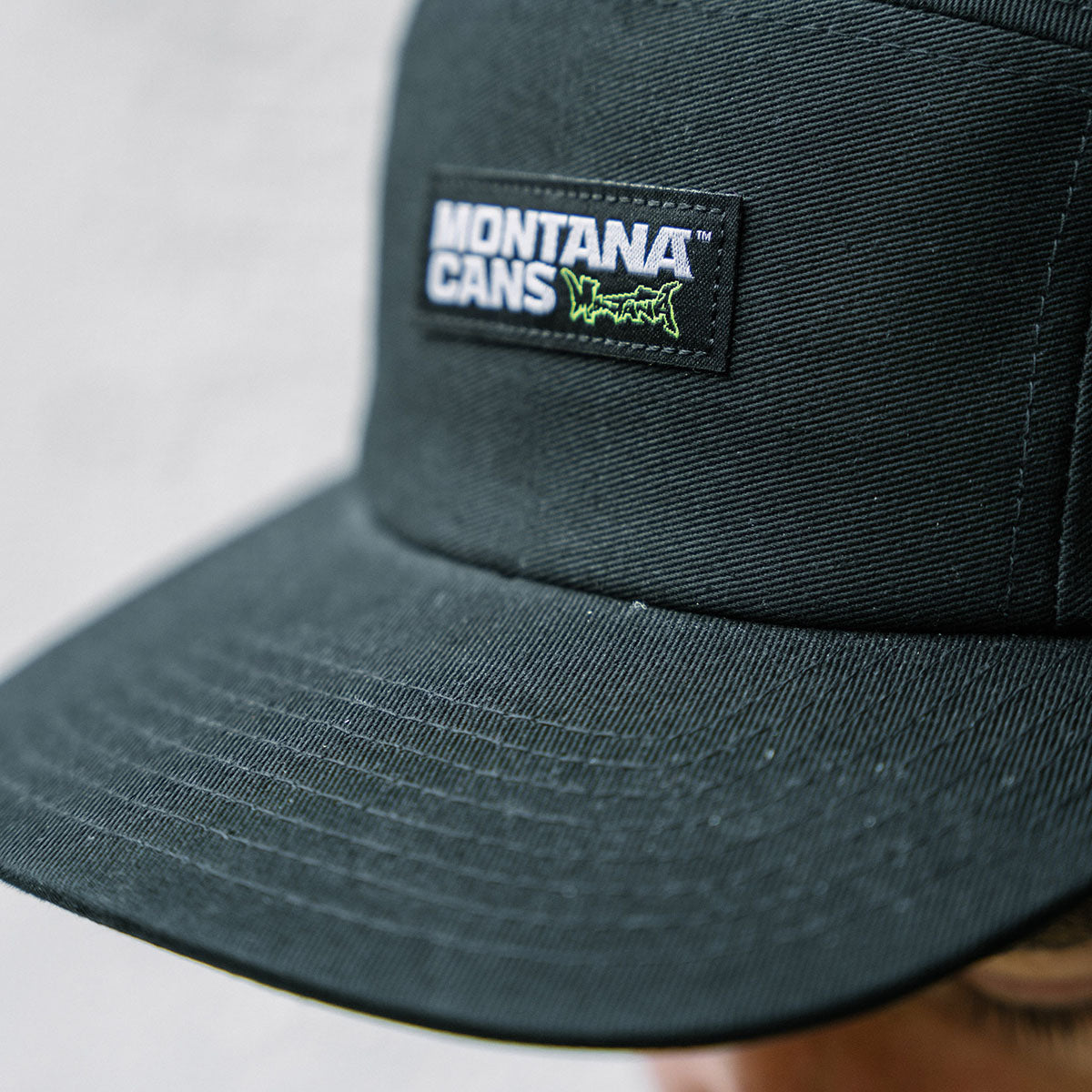 Montana Typo Logo 5-Panel Cap Black