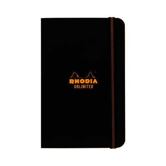 Rhodia Unlimited Pocket Notebook 9 x 14 cm Black, Ruled