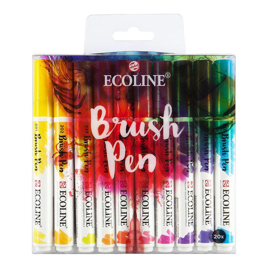 Talens Ecoline Brush Pen 20 set