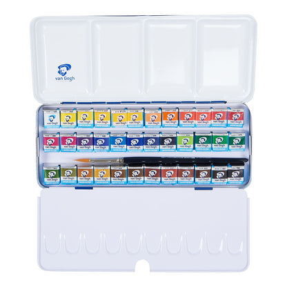 Van Gogh Watercolour Metal Case Half Pans 36 Set