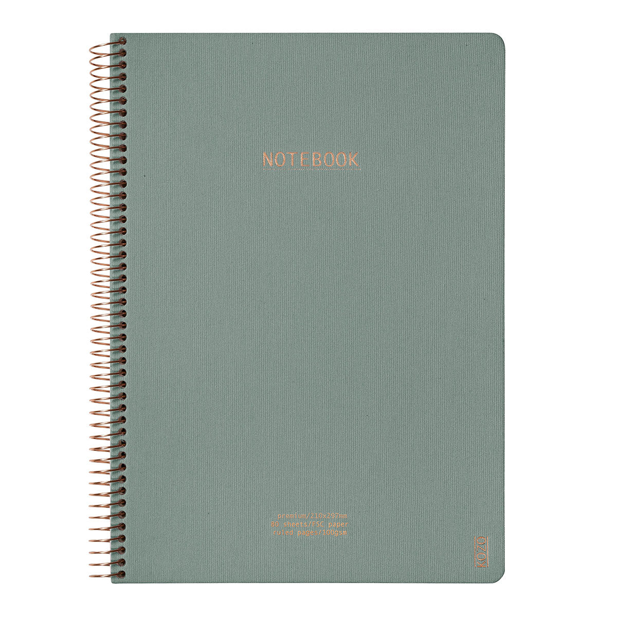 Kozo Premium A4 Notebook Ruled 160 Pages
