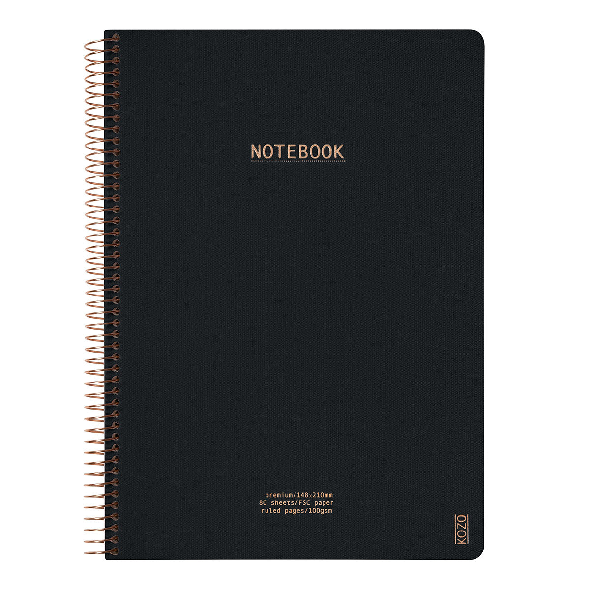 Kozo Premium A4 Notebook Ruled 160 Pages