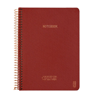 Kozo Premium A5 Notebook Ruled 160 Pages