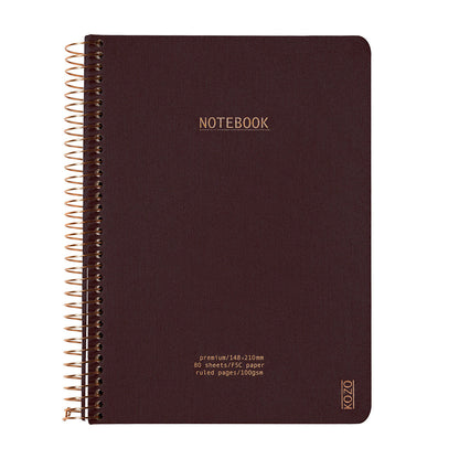 Kozo Premium A5 Notebook Ruled 160 Pages