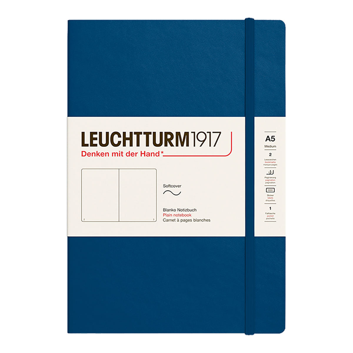 Leuchtturm1917 Notebook A5 Soft Cover, Plain