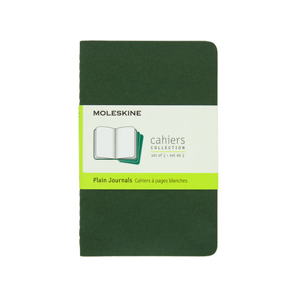 Moleskine Cahier Pocket Journal Plain Set of 3