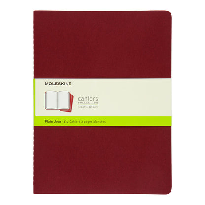 Moleskine Cahier X-Large Journal Plain Set of 3