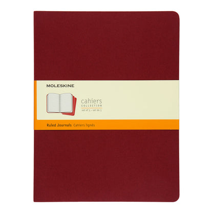 Moleskine Cahier X-Large Journal Ruled Set of 3