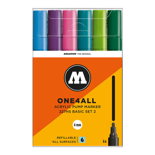 Molotow ONE4ALL 227HS 6set Basic 2