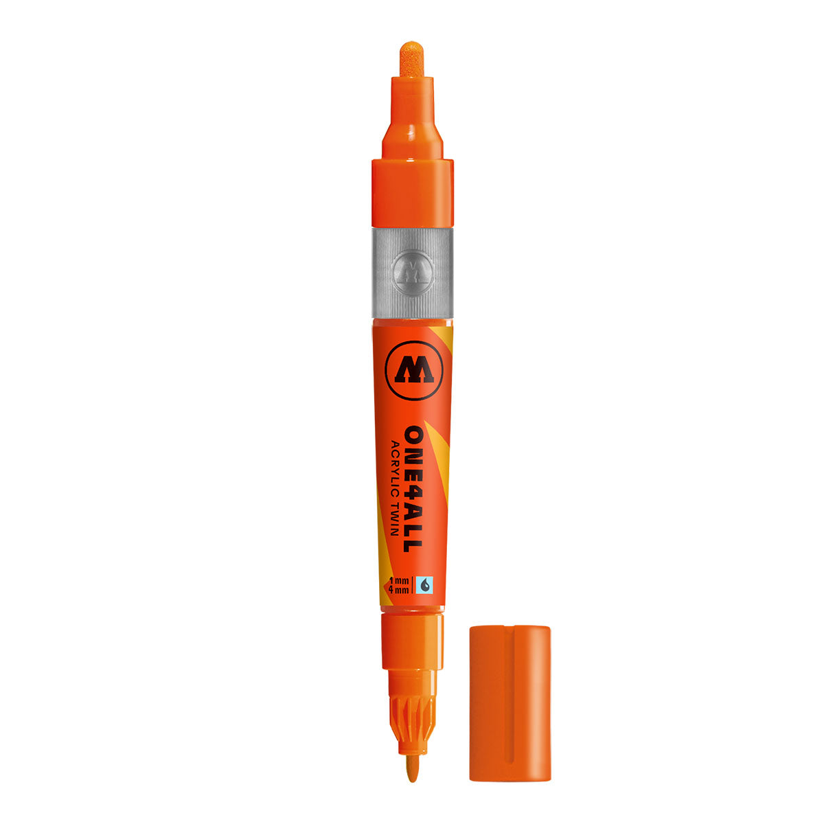 Molotow ONE4ALL Acrylic Twin Marker in Dare Orange (085)