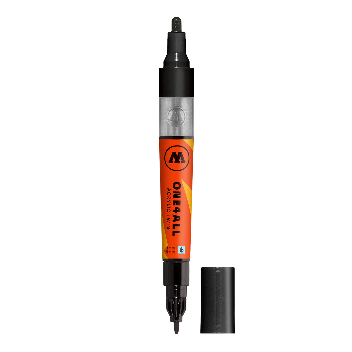 Molotow ONE4ALL Acrylic Twin Marker in Signal Black (180)