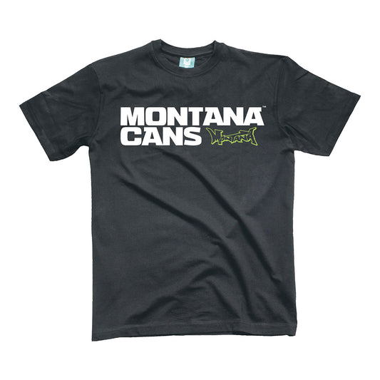 Montana Cans Typo Logo T-Shirt Charcoal