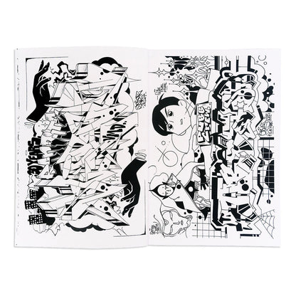 Sketchy Graffiti Coloring Book