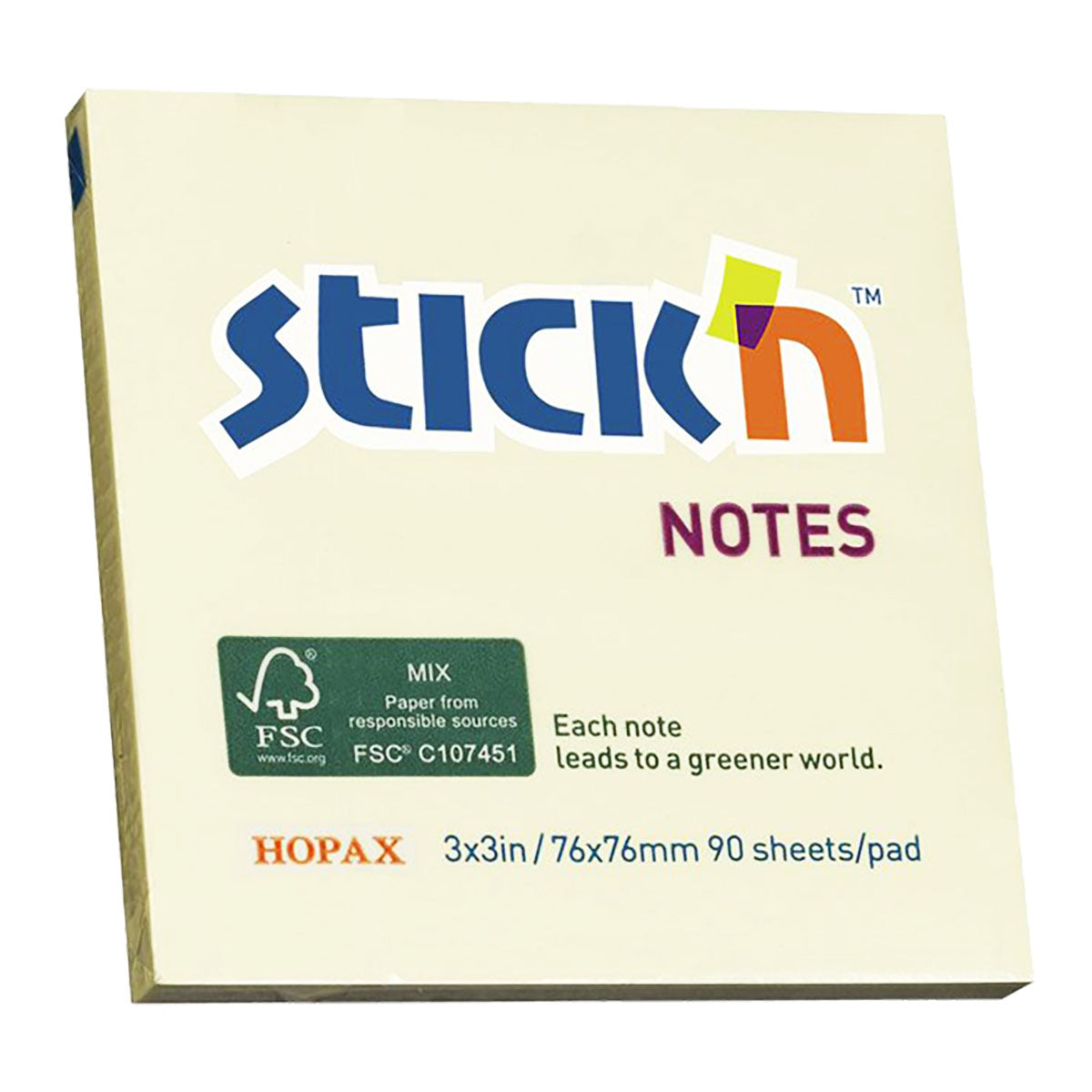 Stick'N Notes 76x76 mm 90 Sheets Yellow - image 1