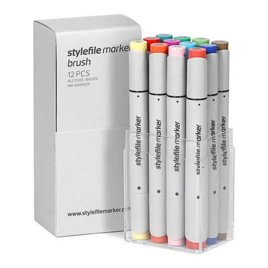 Stylefile Marker Brush 12set Main B