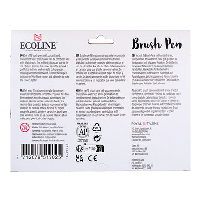Talens Ecoline Brush Pen 15 set