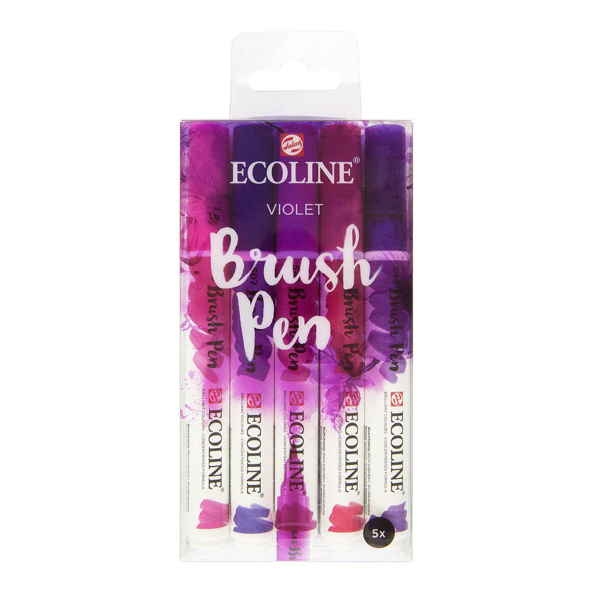 Talens Ecoline Brush Pen 5 set, Violet Colors