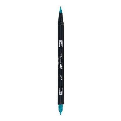 Tombow ABT Dual Brush Pen in Tiki Teal (407)