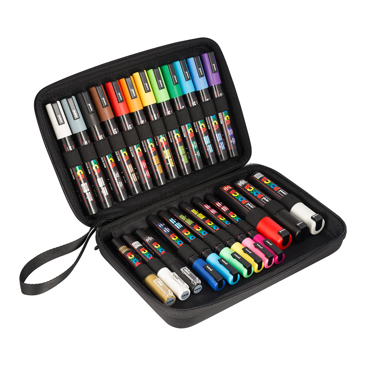 Uni Posca Markers Mixed 24 Set Suitcase