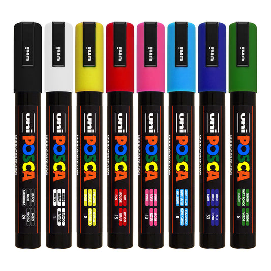 Uni Posca Markers PC-5M, 8set